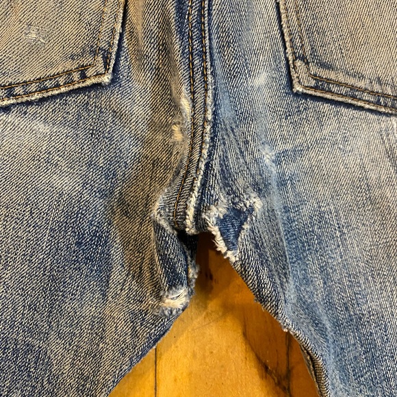 Japan Blue JB0401 tapered denim (Very worn in) - Picture 6 of 7